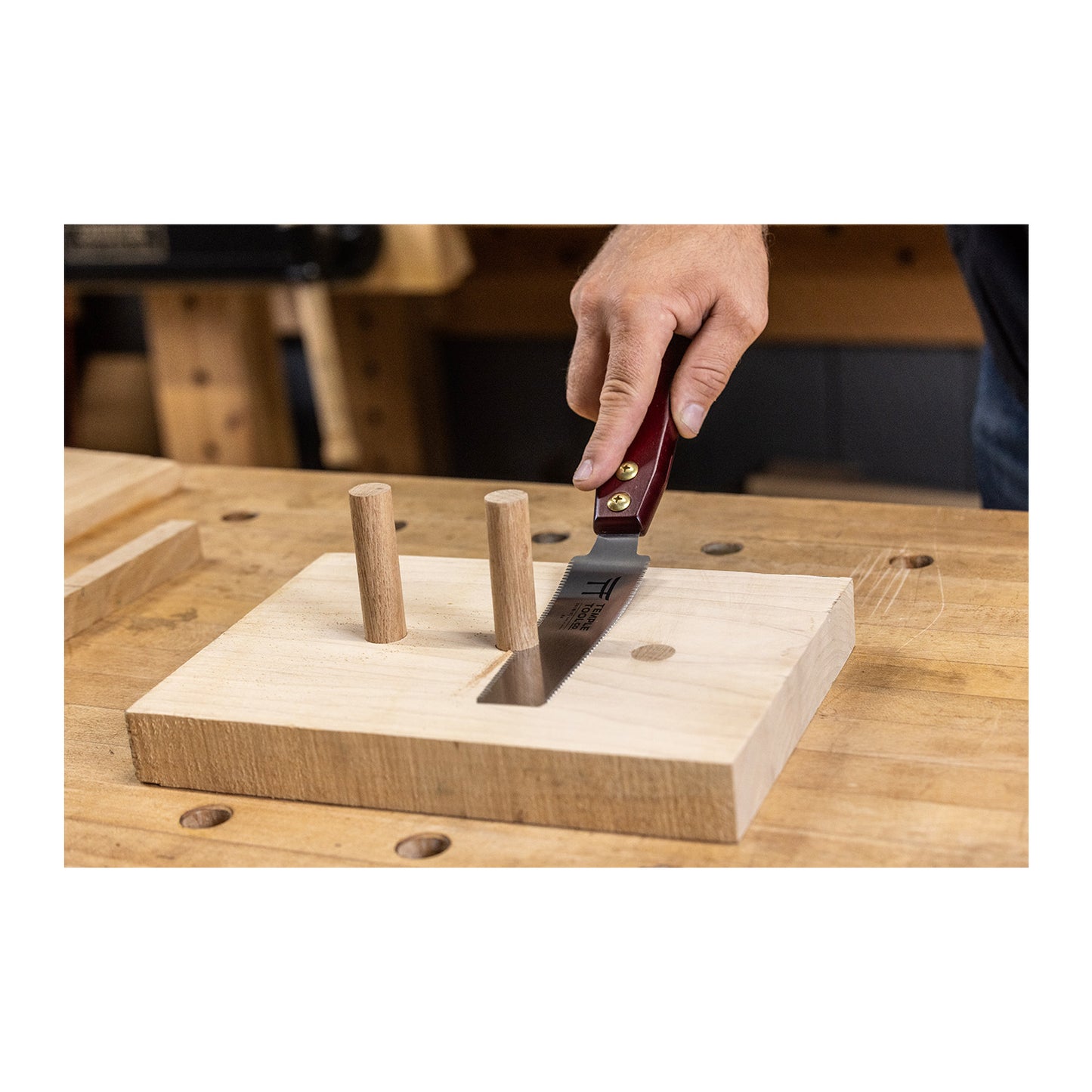 Temple Tool Serrucho Japonés Corte Rasante 150mm Doble Filo